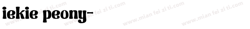 iekie peony字体转换